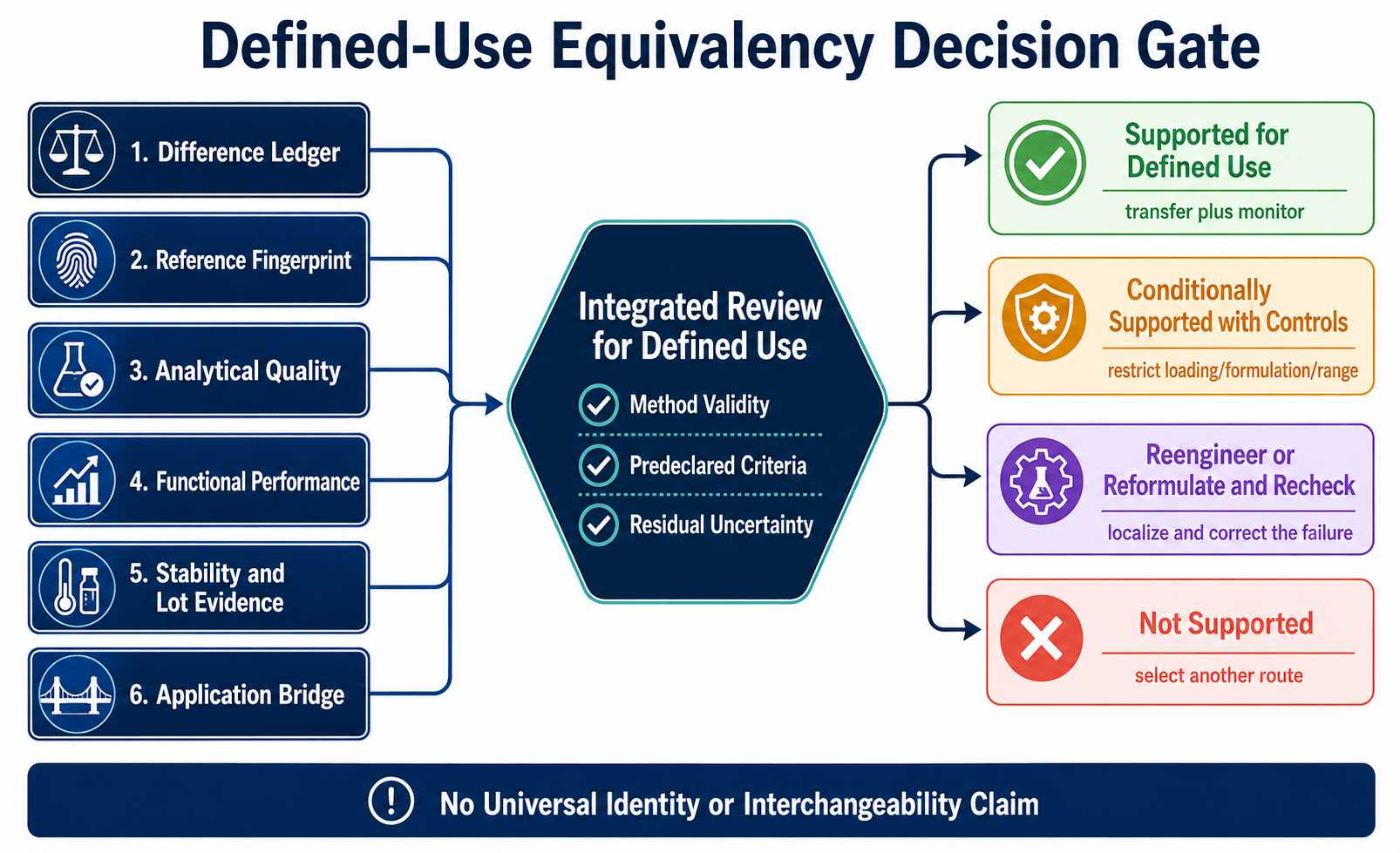 Defined-use decision gate for a second-source diagnostic enzyme leading to supported conditional reengineering or not-supported outcomes