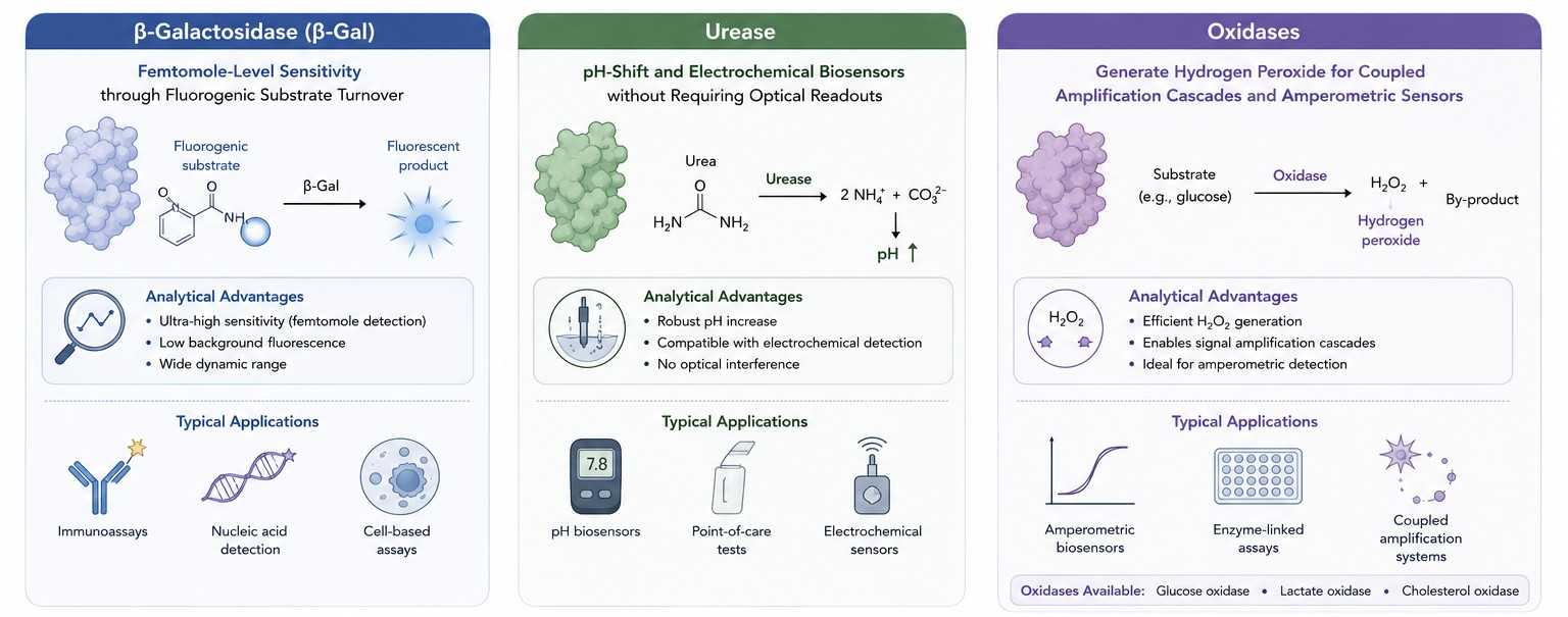 &beta;-galactosidase, urease and oxidase labeling services