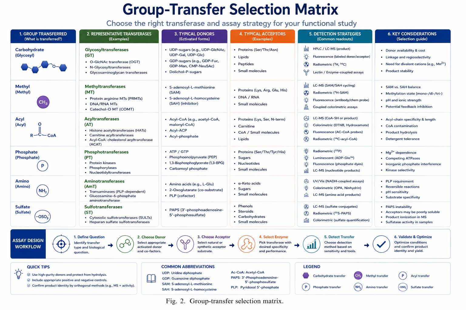 Group-transfer selection matrix
